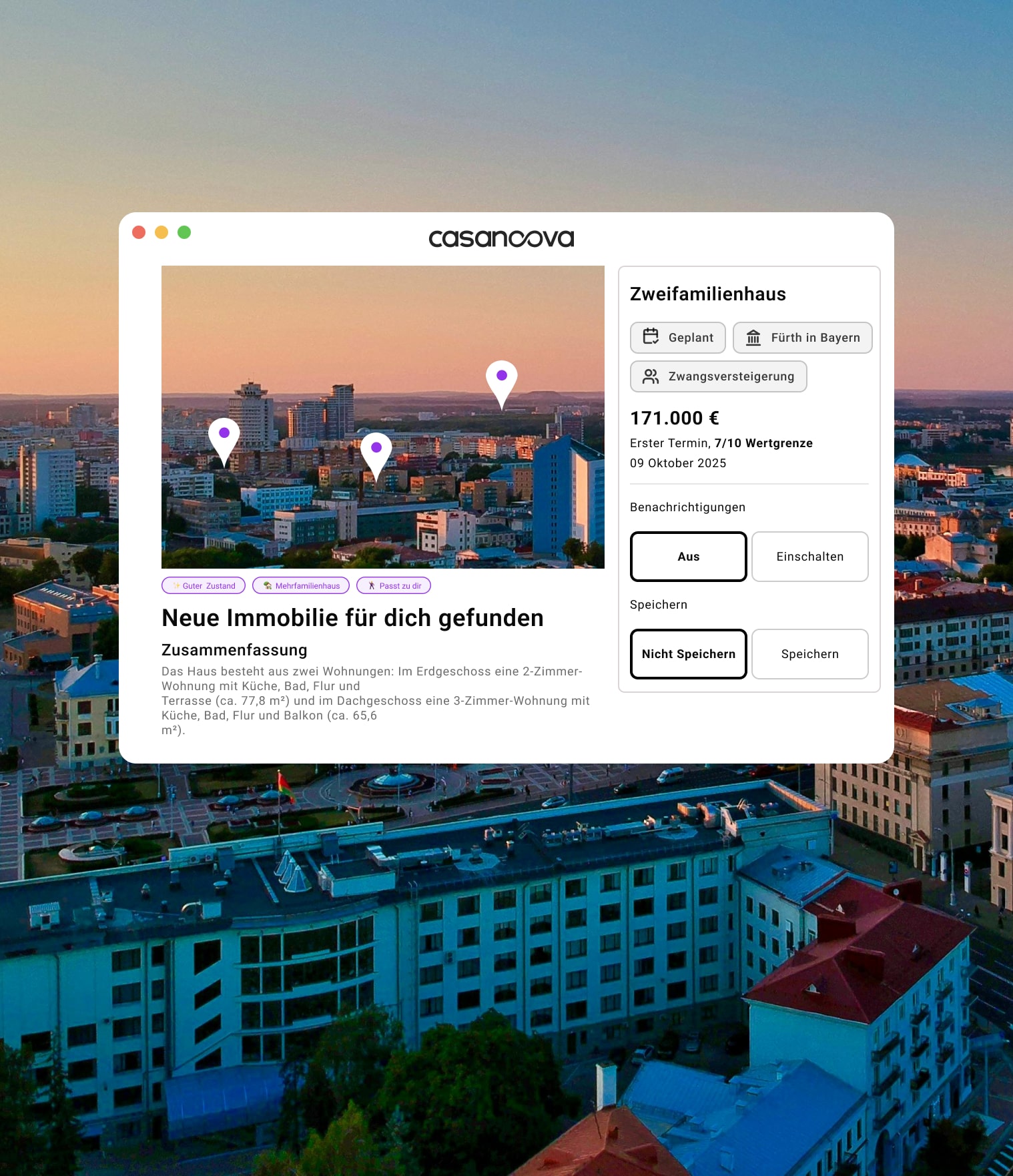 Neue Zwangsversteigerung gefunden